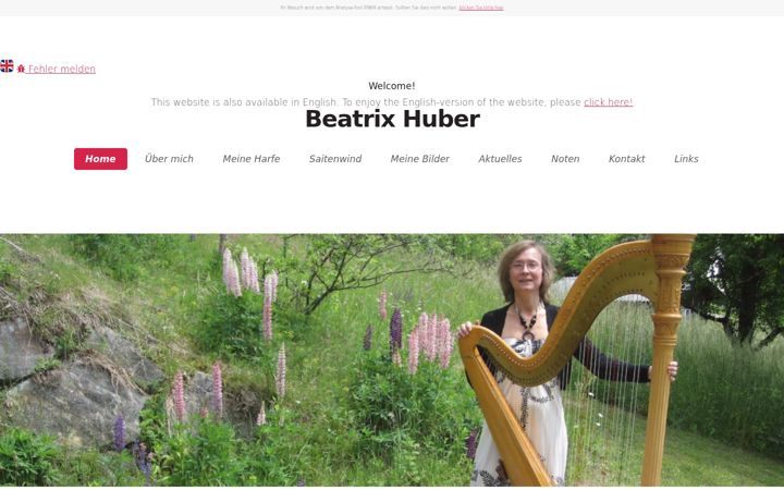 Screenshot of beatrixhuber.at