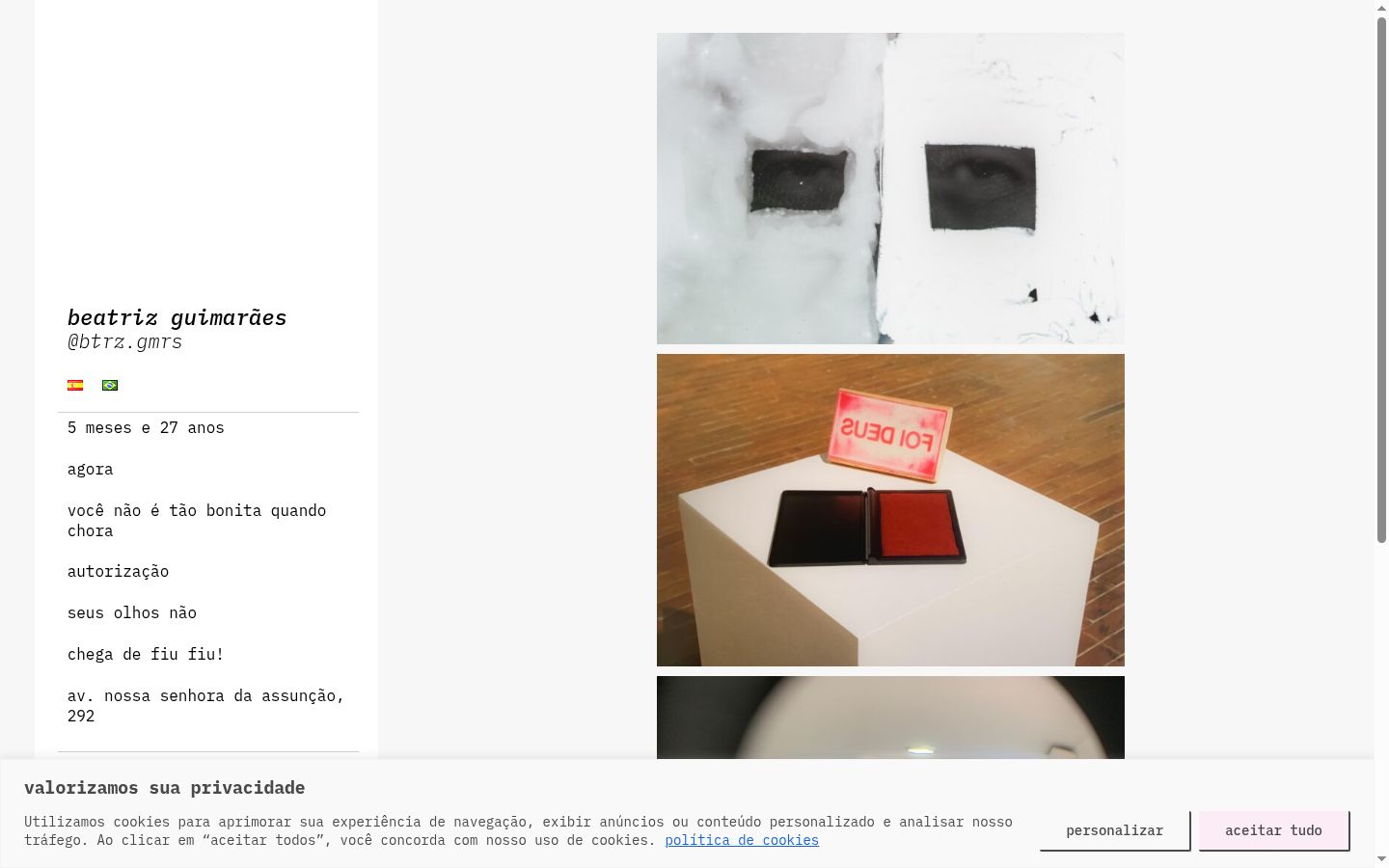 Capture d'écran de la bannière de consentement affichée avant toute interaction