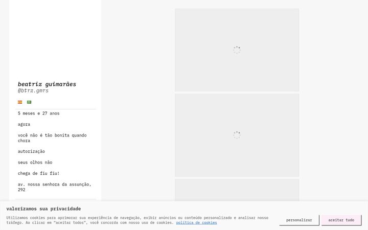 Screenshot of beatrizguimaraes.com.br