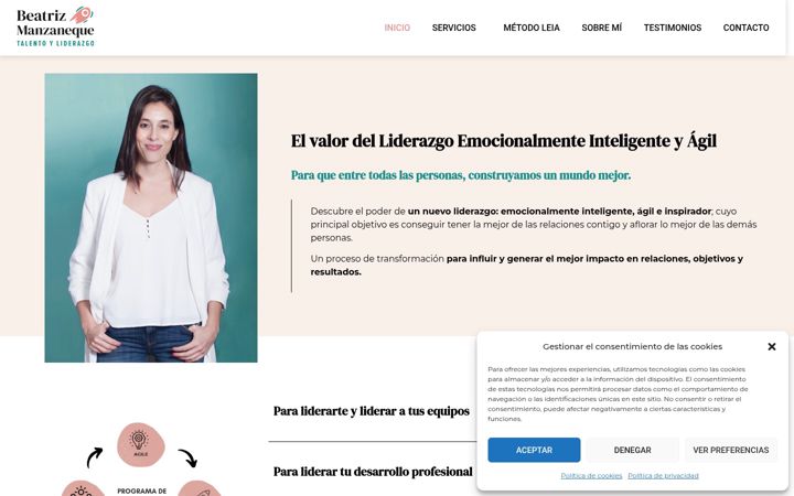 Screenshot of beatrizmanzaneque.com