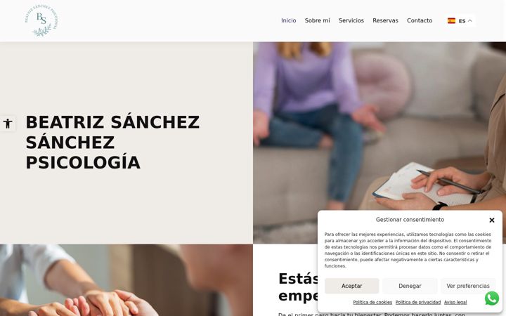 Screenshot of beatrizsanchez-psicologia.com
