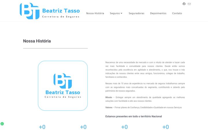 Screenshot of beatrizseguros.com.br