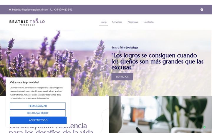 Screenshot of beatriztrillopsicologa.es