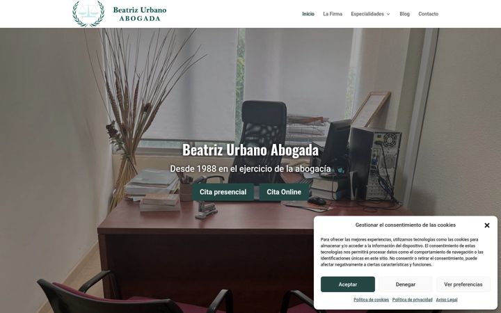 Screenshot of beatrizurbanoabogada.es