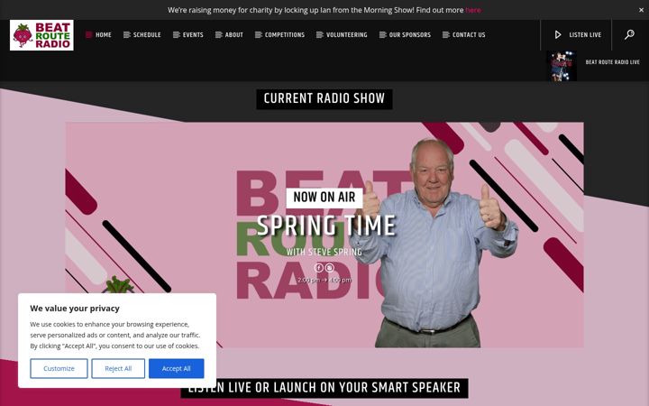 Screenshot of beatrouteradio.co.uk