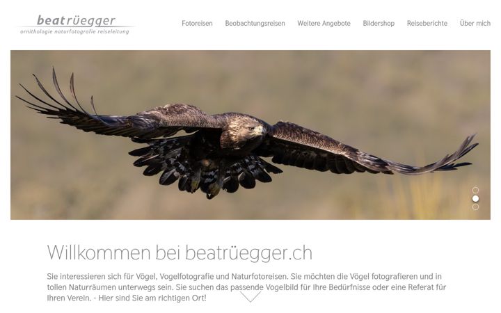 Screenshot of beatruegger.ch