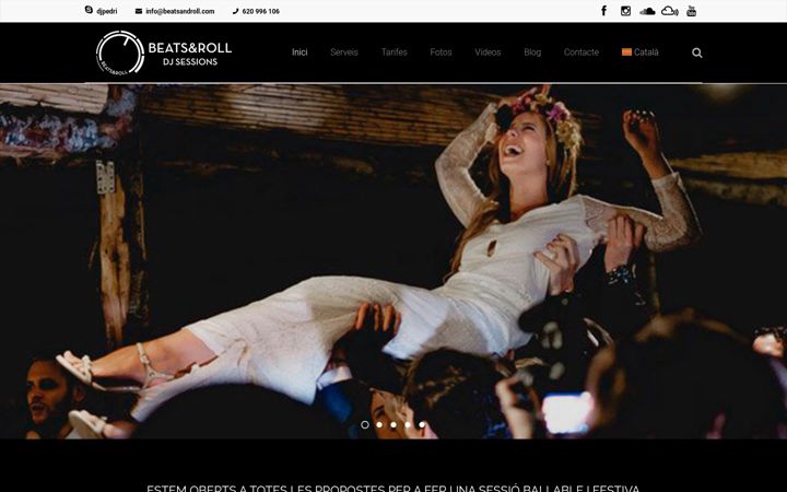 Screenshot of beatsandroll.com