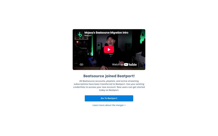 Screenshot του beatsource.com