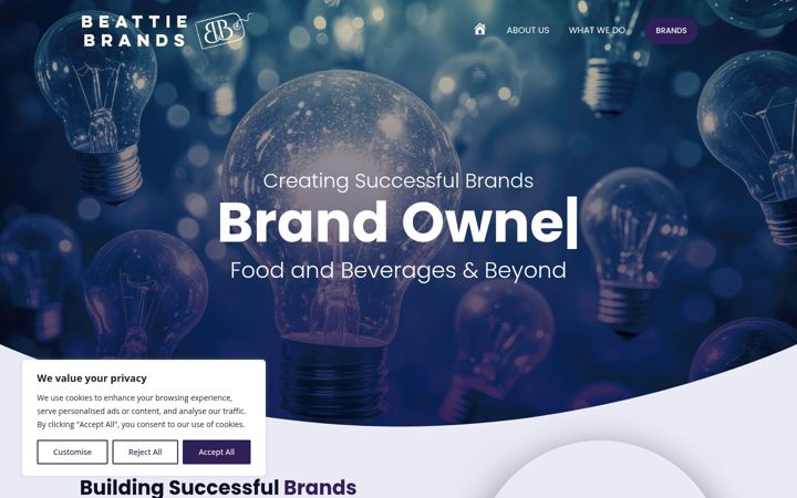 Screenshot of beattiebrands.com