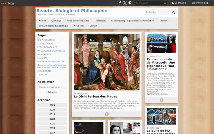 Screenshot of beaubiophilo.com