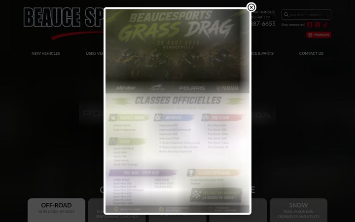 Screenshot of beaucesports.com