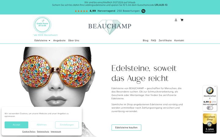 Screenshot stránky beauchamp.eu