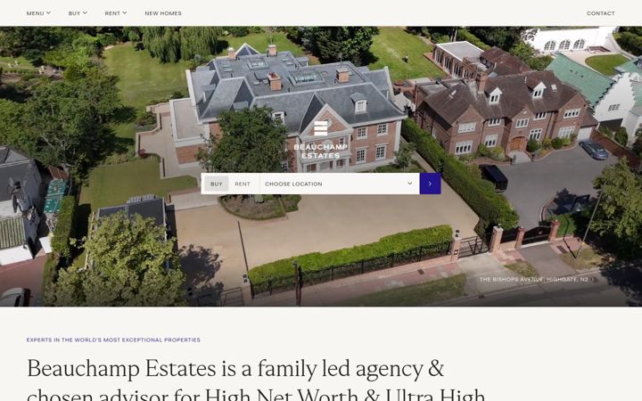 Screenshot of beauchampestates.com