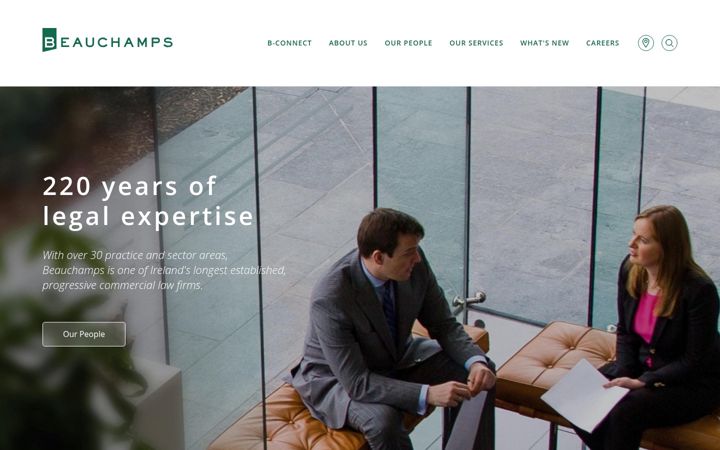 Screenshot of beauchamps.ie