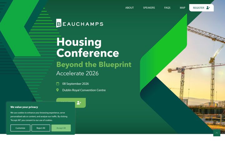 Screenshot of beauchampsevents.ie