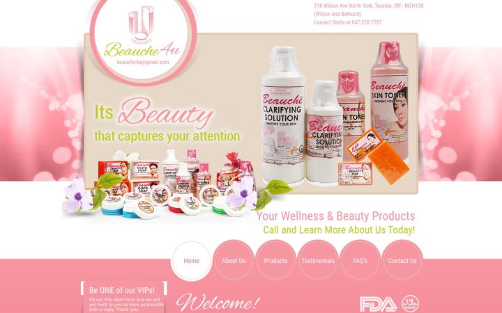 Screenshot of beaucheintoronto.com