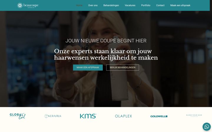Screenshot of beaucoupekapsalon.nl