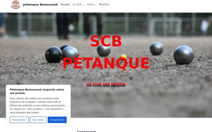 Screenshot of beaucouze-petanque.fr