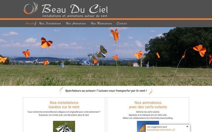 Snímek obrazovky beauduciel.fr