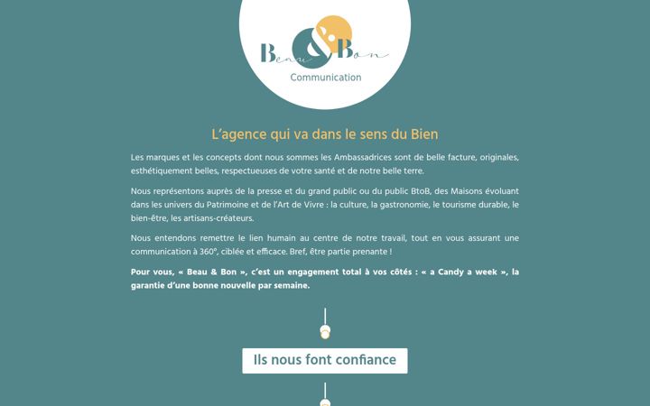 Screenshot of beauetboncommunication.fr