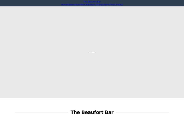 Screenshot of beaufortbar.com