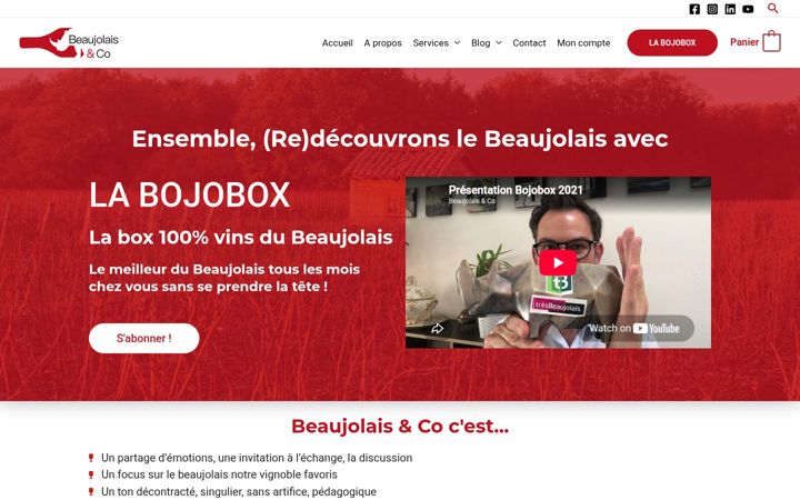 Ekrānuzņēmums no beaujolaisandco.fr