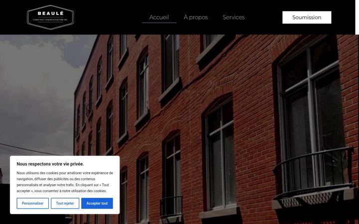 Screenshot of beauleinc.ca