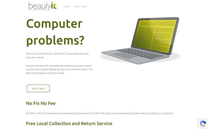 Screenshot of beauly.it