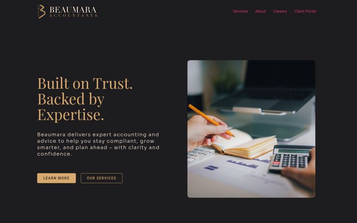 Screenshot of beaumara.com