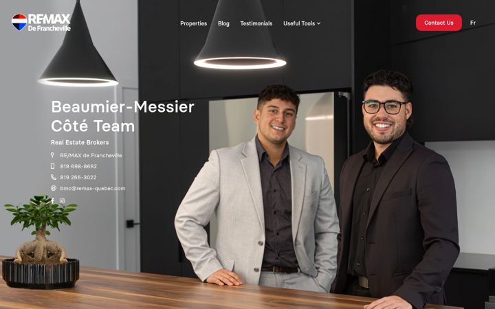 Screenshot of beaumiermessiercote.com