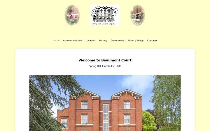 Screenshot of beaumont-court.co.uk