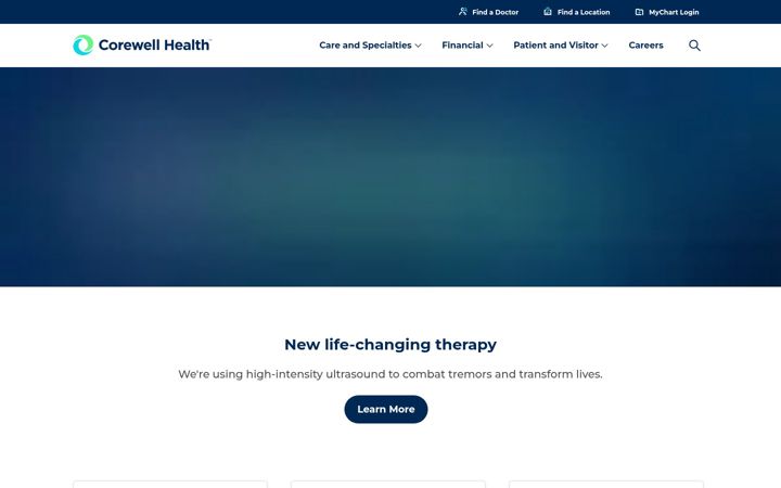Screenshot of beaumont.org