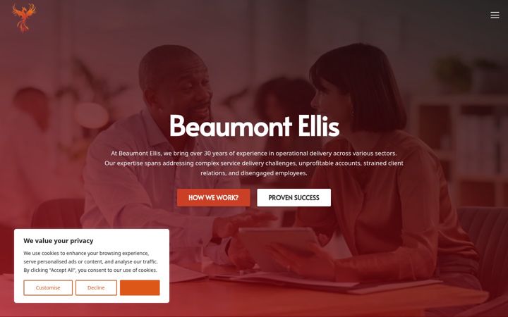 Screenshot of beaumontellis.co.uk