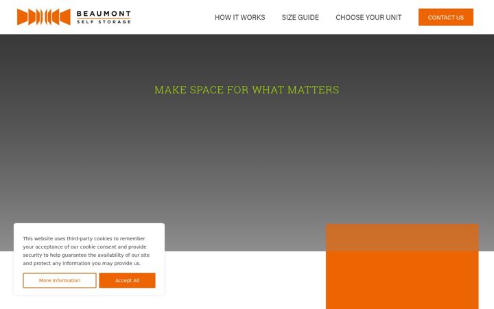 Screenshot of beaumontselfstorage.je