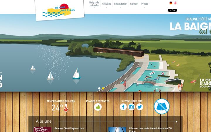 Screenshot of beaunecoteplage.com