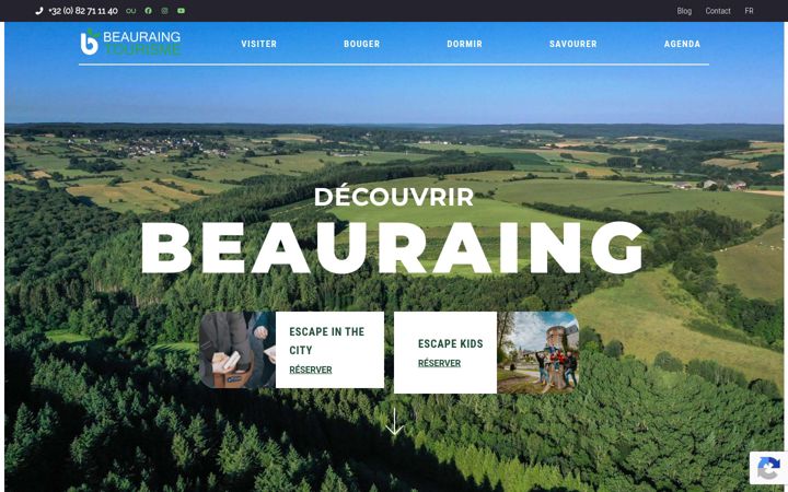 Ekrano kopija beauraingtourisme.be