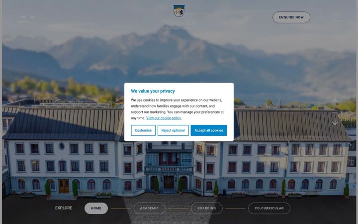 Screenshot of beausoleil.ch