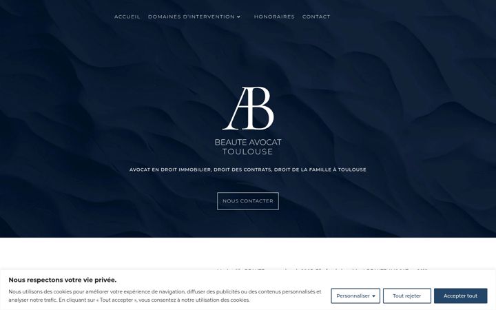 Ekrānuzņēmums no beaute-avocats.fr