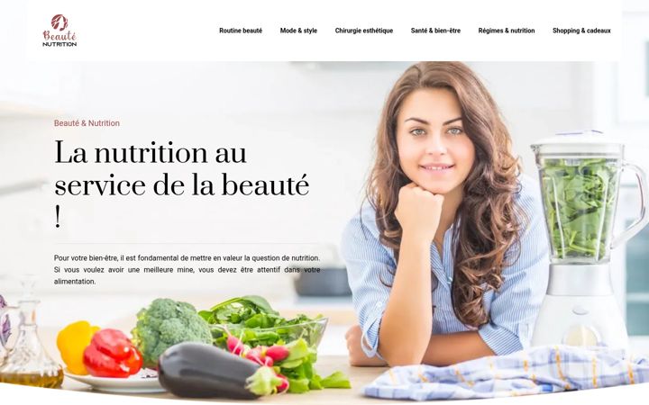 Screenshot of beaute-nutrition.com