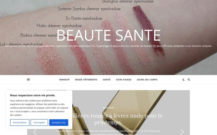 Screenshot of beaute-sante.info