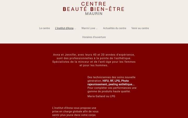 Screenshot di beautebienetremaurin.fr