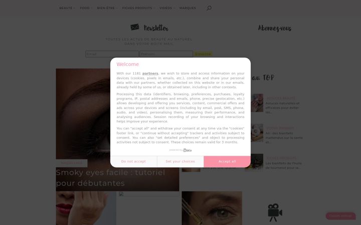 Screenshot of beautecherie.com