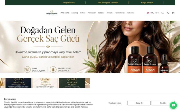 Screenshot of beautecoeur.com