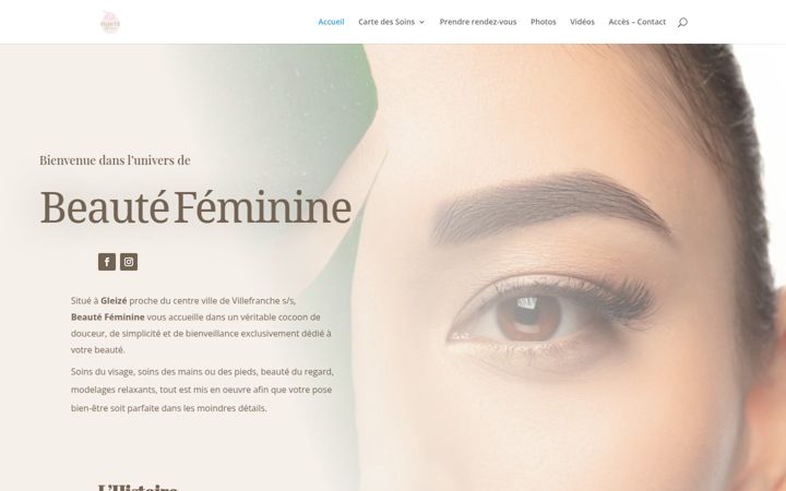 Screenshot of beautefemininegleize.fr