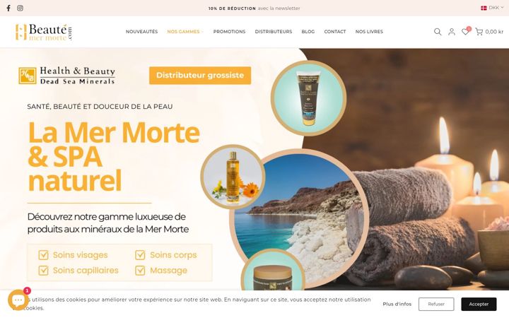 Screenshot of beautemermorte.com