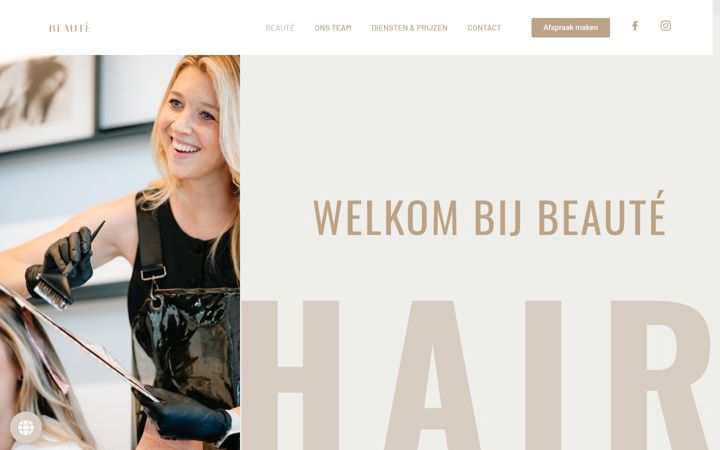 Ekrano kopija beauteoostende.be