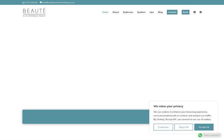 Screenshot von beautepermanentmakeup.co.uk
