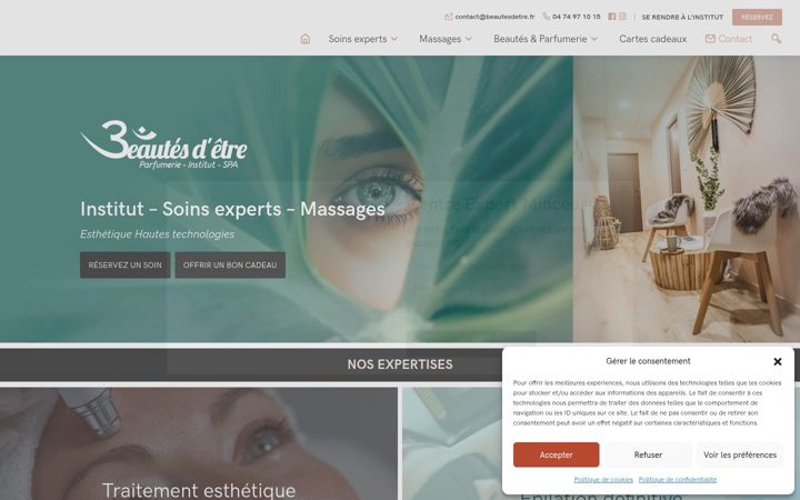 Screenshot of beautesdetre.fr