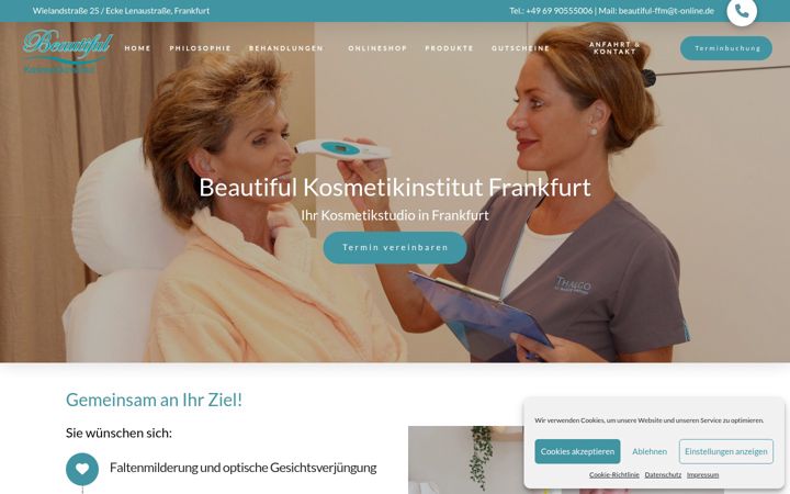 Screenshot of beautiful-frankfurt.de