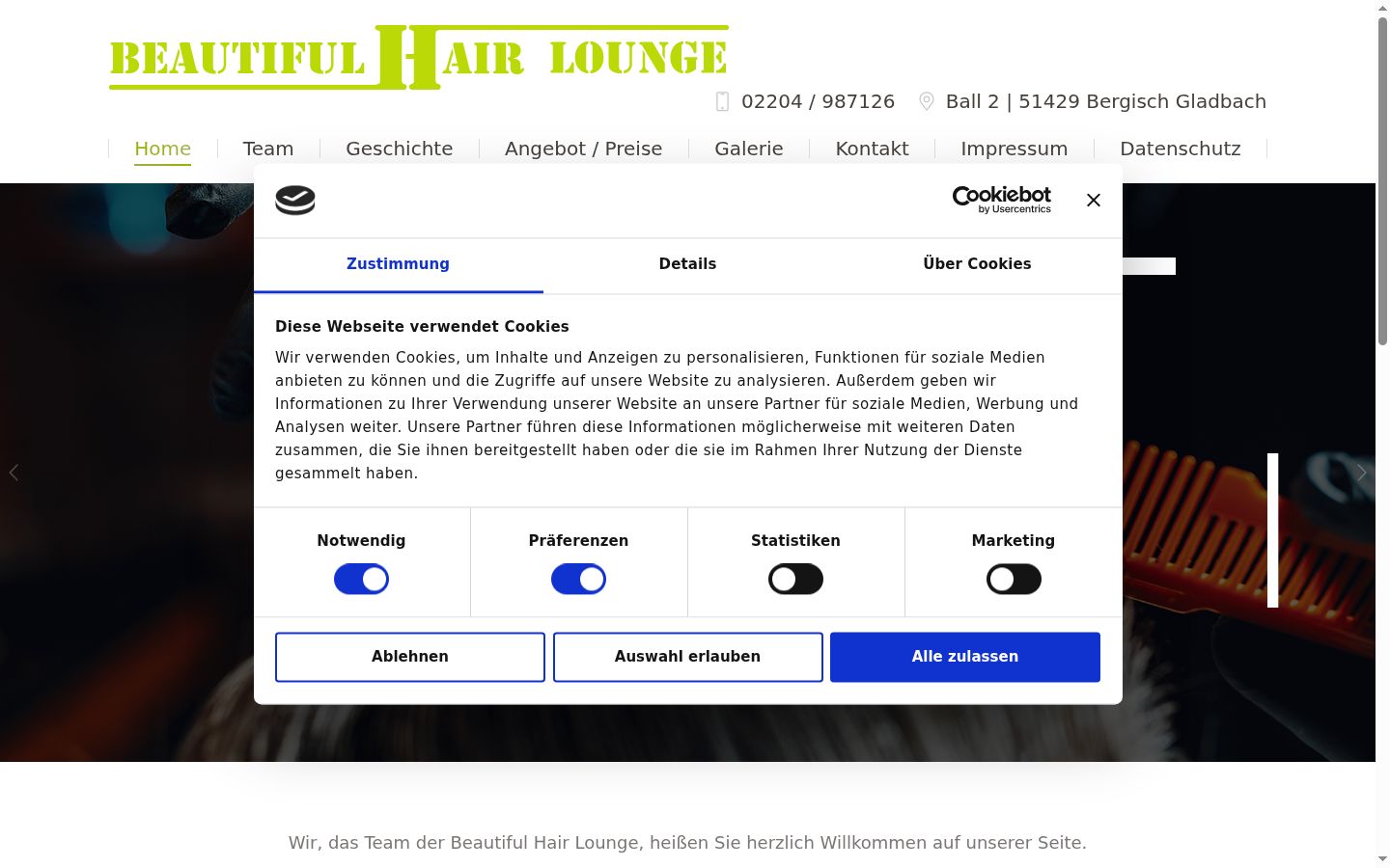 Screenshot tal-banner tal-kunsens muri qabel kwalunkwe interazzjoni